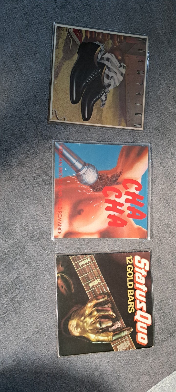 3 LP's: Status Quo, Herman Brood & Champaig, Ophalen of Verzenden