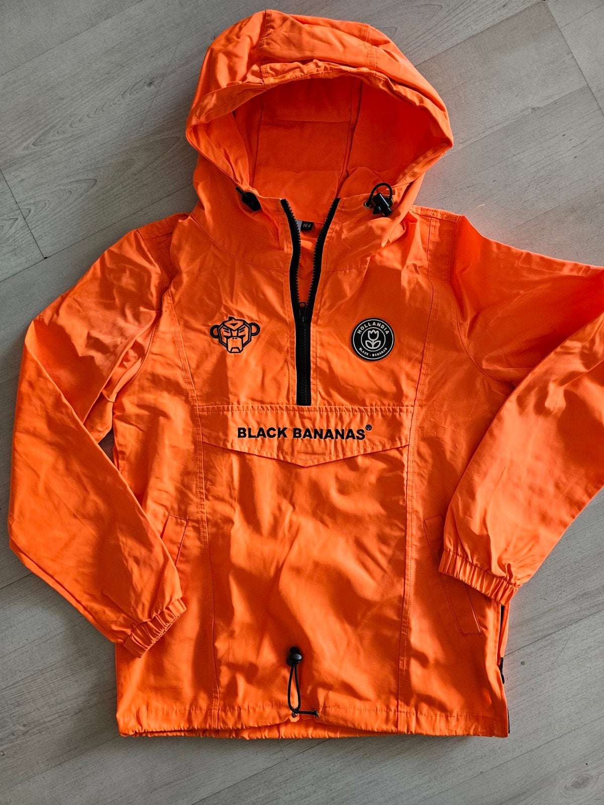 Zgan oranje zomerjas anorak BLACK BANANAS maat 152, Ophalen of Verzenden, Zo goed als nieuw, Jongen, Jas
