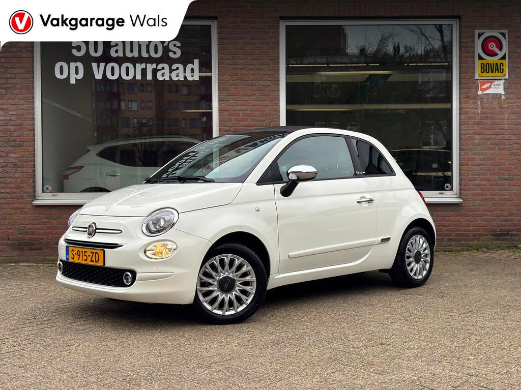 Fiat 500 C 1.0 Hybrid Club | Airco | Cruise | Apple Android, Cabriolet, 4 stoelen, Wit, Origineel Nederlands