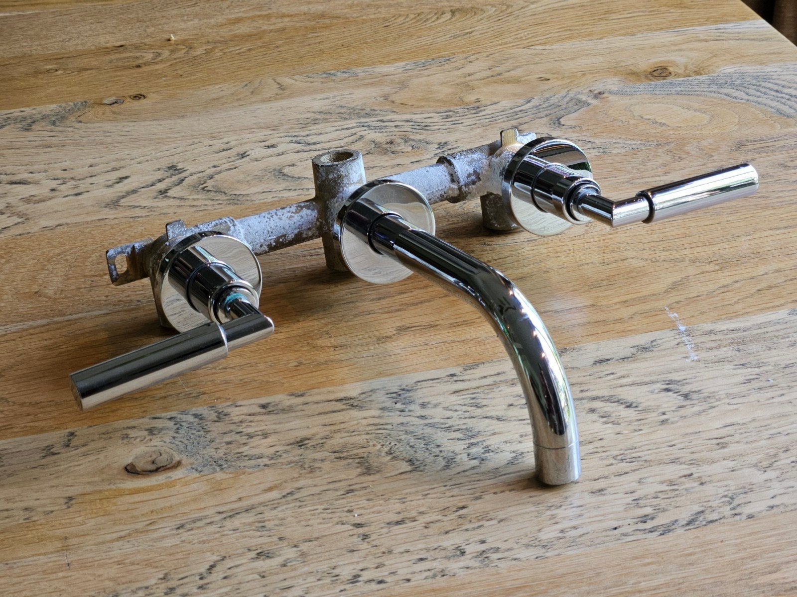 Dornbracht Tara - design muur kraan badkamer, Ophalen of Verzenden, Zo goed als nieuw, Chroom, Kraan