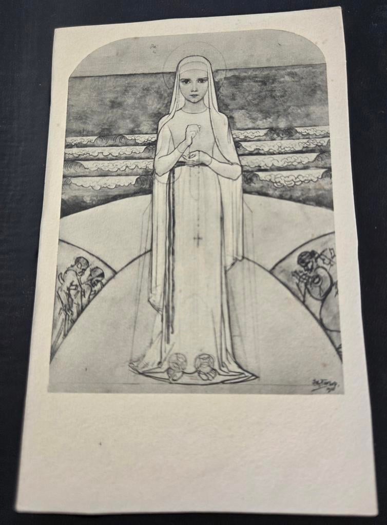 Heilige Maagd van Lourdes - Jan Toorop, Verzenden, Ongelopen, Overige thema's