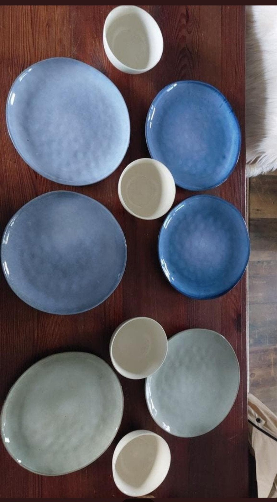 6 Grote Gekleurde Borden (28cm) & 4 Soepkommen, Huis en Inrichting, Keuken | Servies, Ophalen, Aardewerk, Overige stijlen, Bord(en)