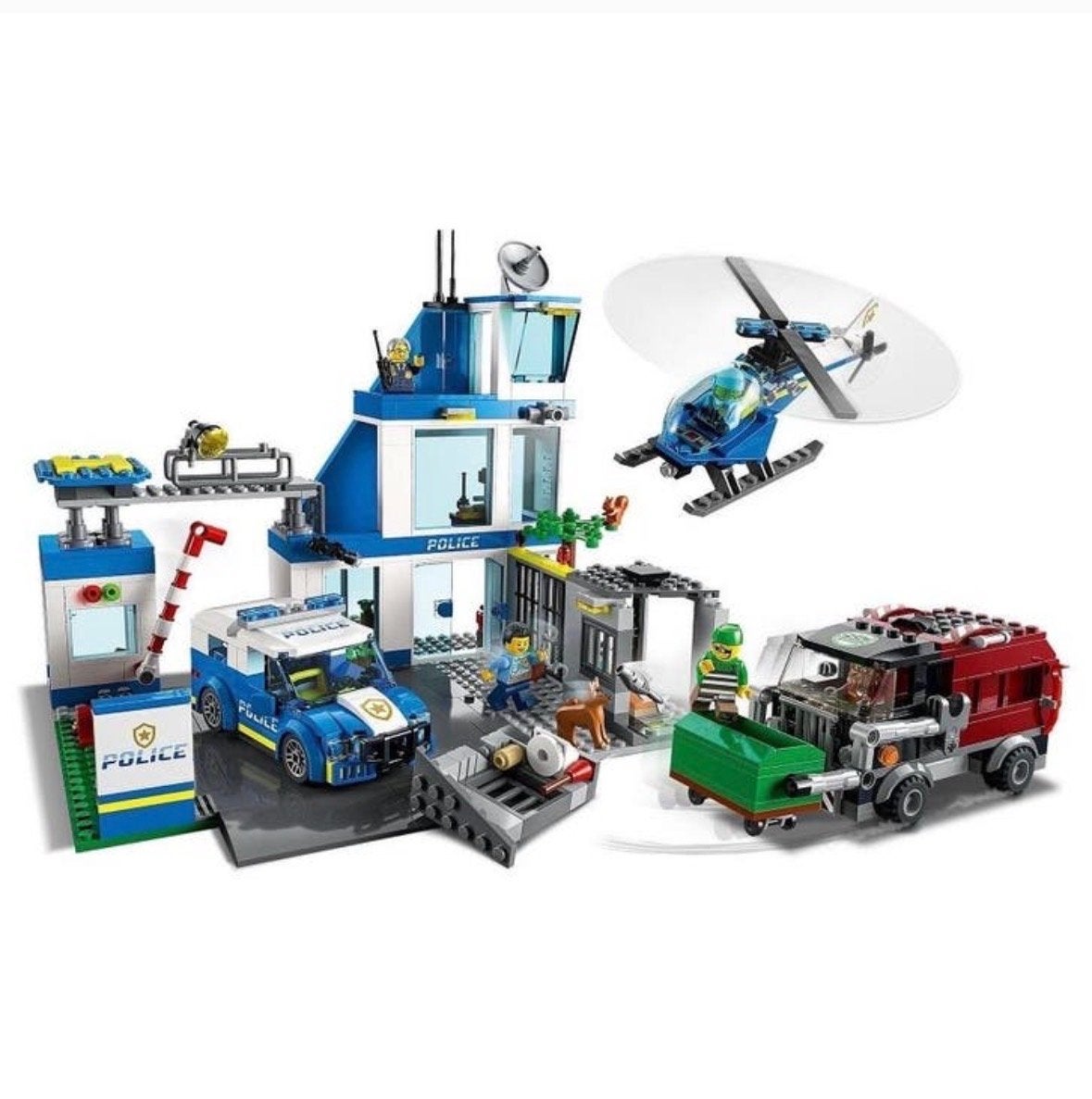 Lego City Politiebureau 60316 - Complete set met helikopter, Kinderen en Baby's, Speelgoed | Duplo en Lego, Lego, Ophalen of Verzenden