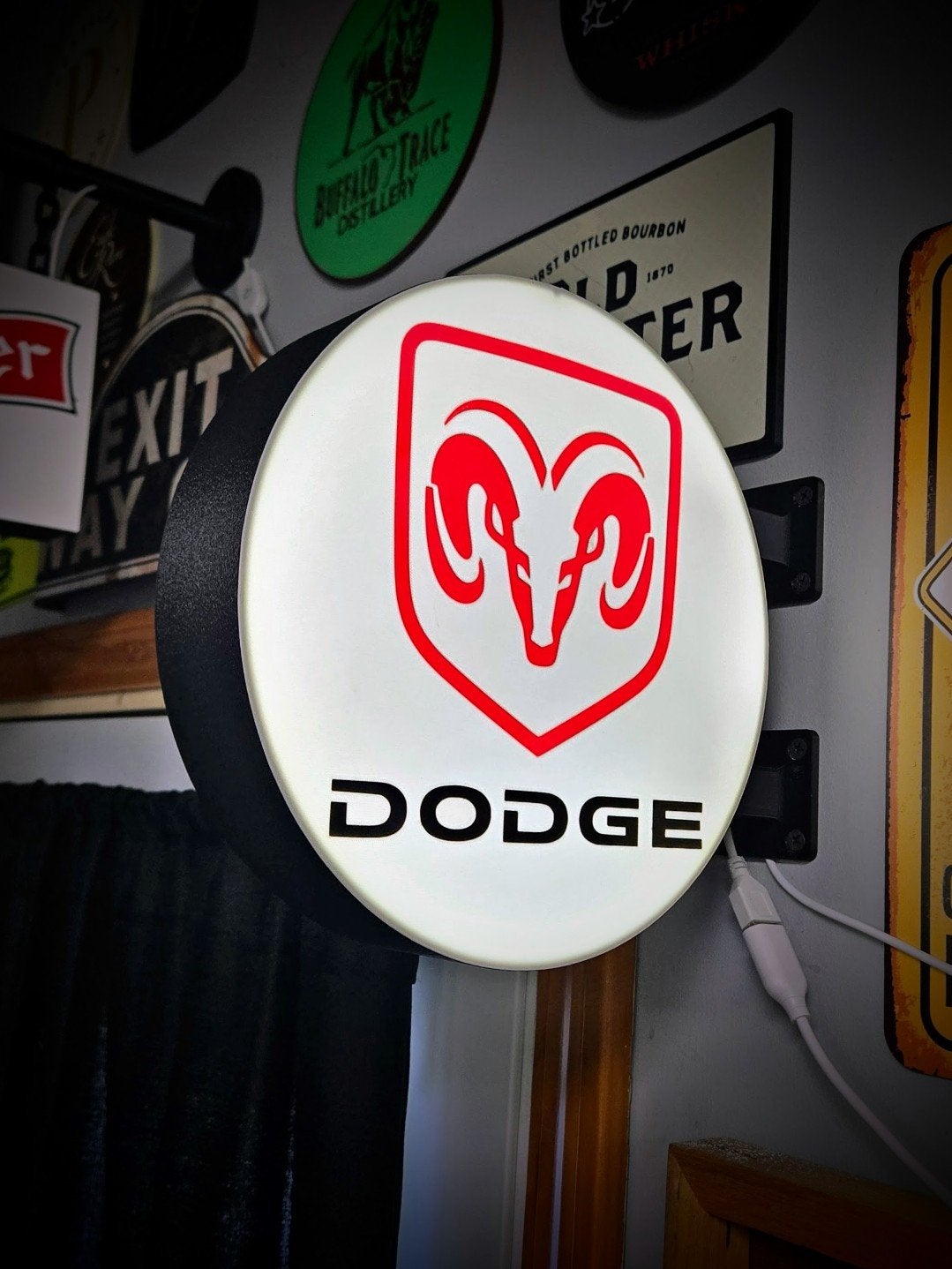 Nieuw Dubbelzijdig Dodge Lichtbord, Auto diversen, Overige Auto diversen, Ophalen of Verzenden