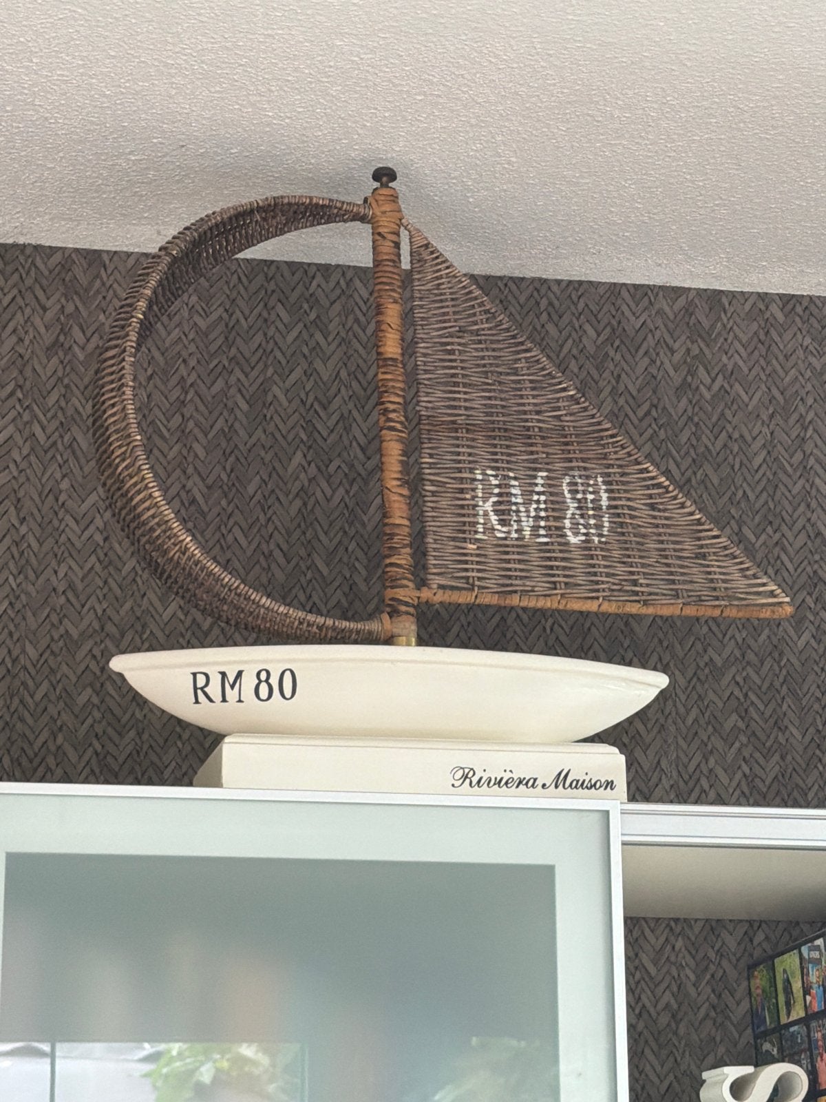 Riviera Maison decoratieve boot RM 80, Ophalen of Verzenden, Natuurlijk materiaal, Bruin, Landelijk