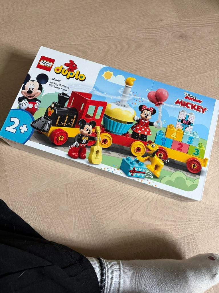 Nieuw: Duplo 10941 Mickey & Minnie Birthday Train, Nieuw, Ophalen of Verzenden, Complete set, Ongeopend/sealed