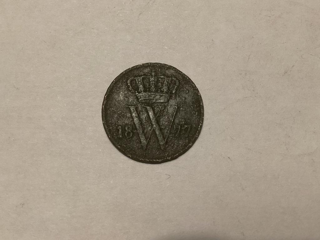 1 cent 1877, Ophalen of Verzenden, Koning Willem III, 1 cent