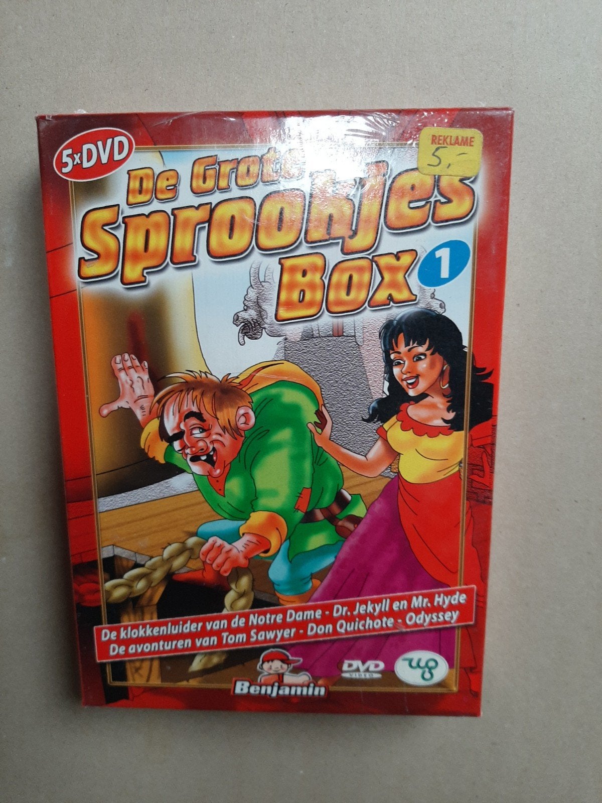 De Grote Sprookjes Box 1 - (5xDVD), Avontuur, Alle leeftijden, Ophalen of Verzenden, Nieuw in verpakking