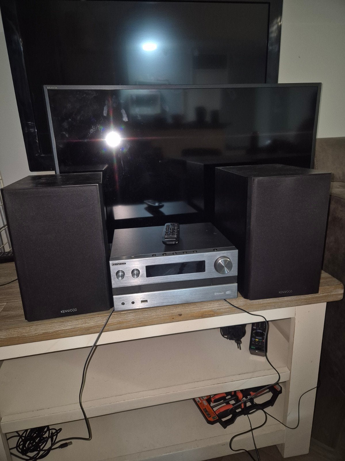 Kenwood M-918DAB-HMicroset met speakers en afstandsbediening, Audio, Tv en Foto, Ophalen of Verzenden, Zo goed als nieuw, Cd-speler