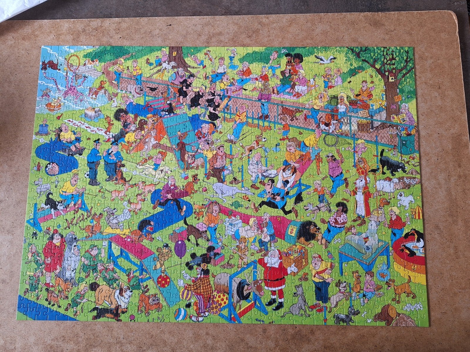 Jan van Haasteren Honden  Parcours 1000 stukjes, Ophalen, 500 t/m 1500 stukjes, Zo goed als nieuw, Legpuzzel