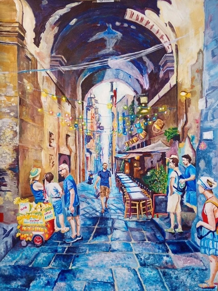 art,acrilic painting, Antiek en Kunst, Verzenden, Origineel werk