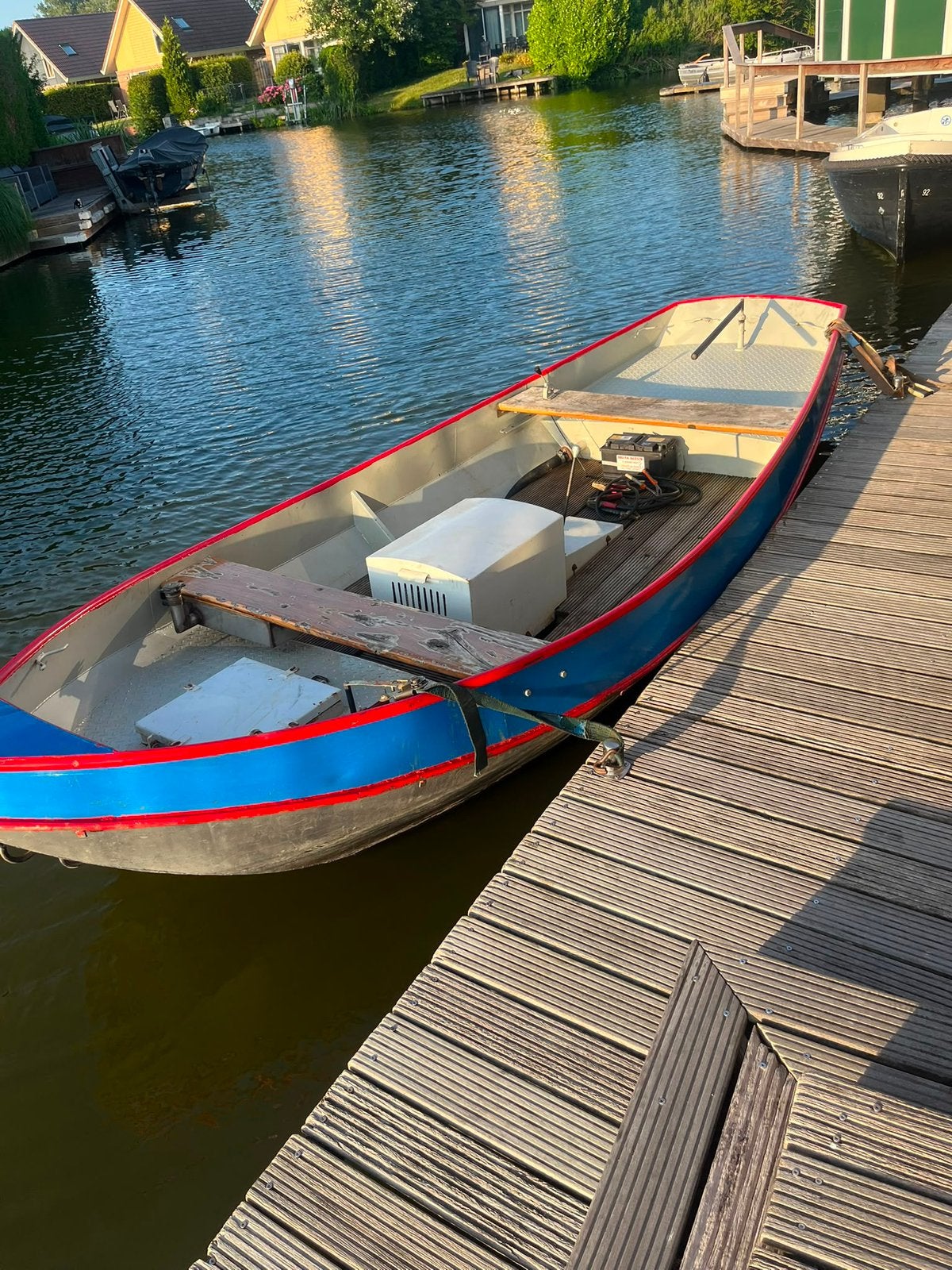 Vaarklaar stalen sloepje, Watersport en Boten, Overige merken, Staal, Binnenboordmotor, Ophalen of Verzenden