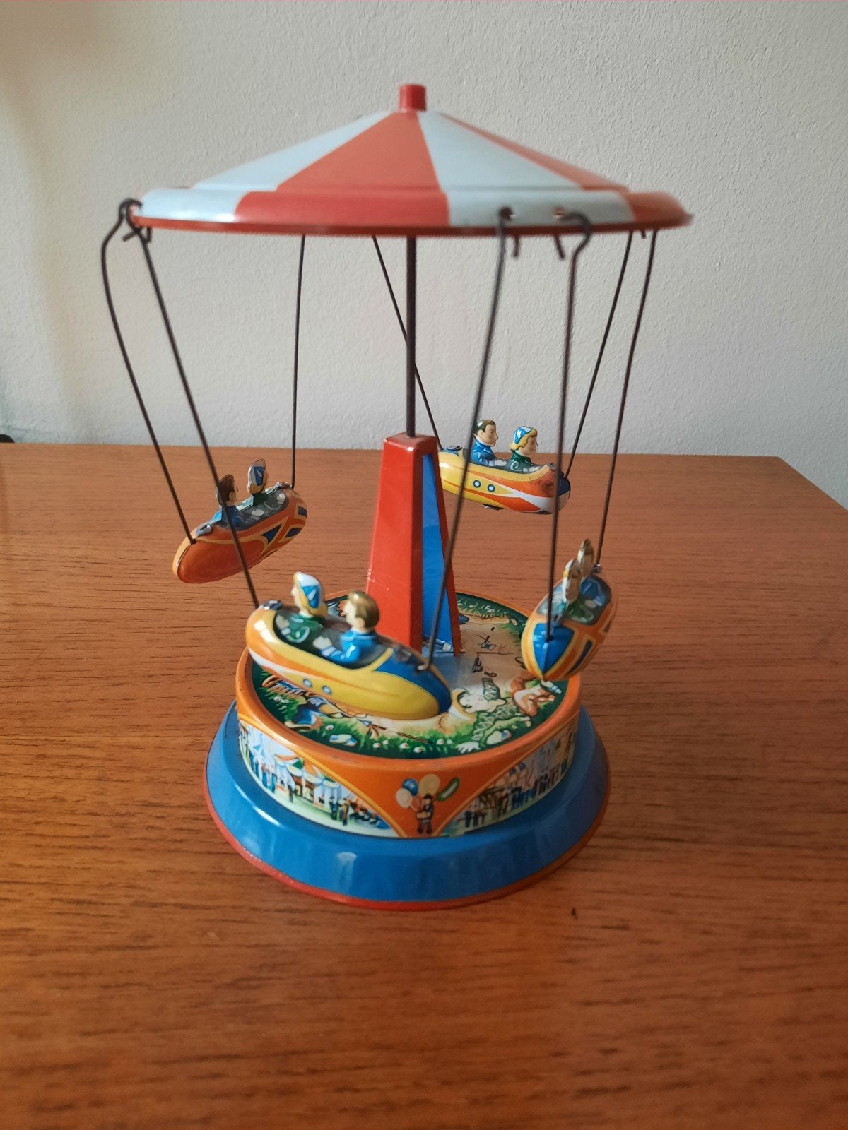 Vintage blikken draaimolen - Made in Western Germany, Ophalen of Verzenden, Gebruikt, Jongen of Meisje