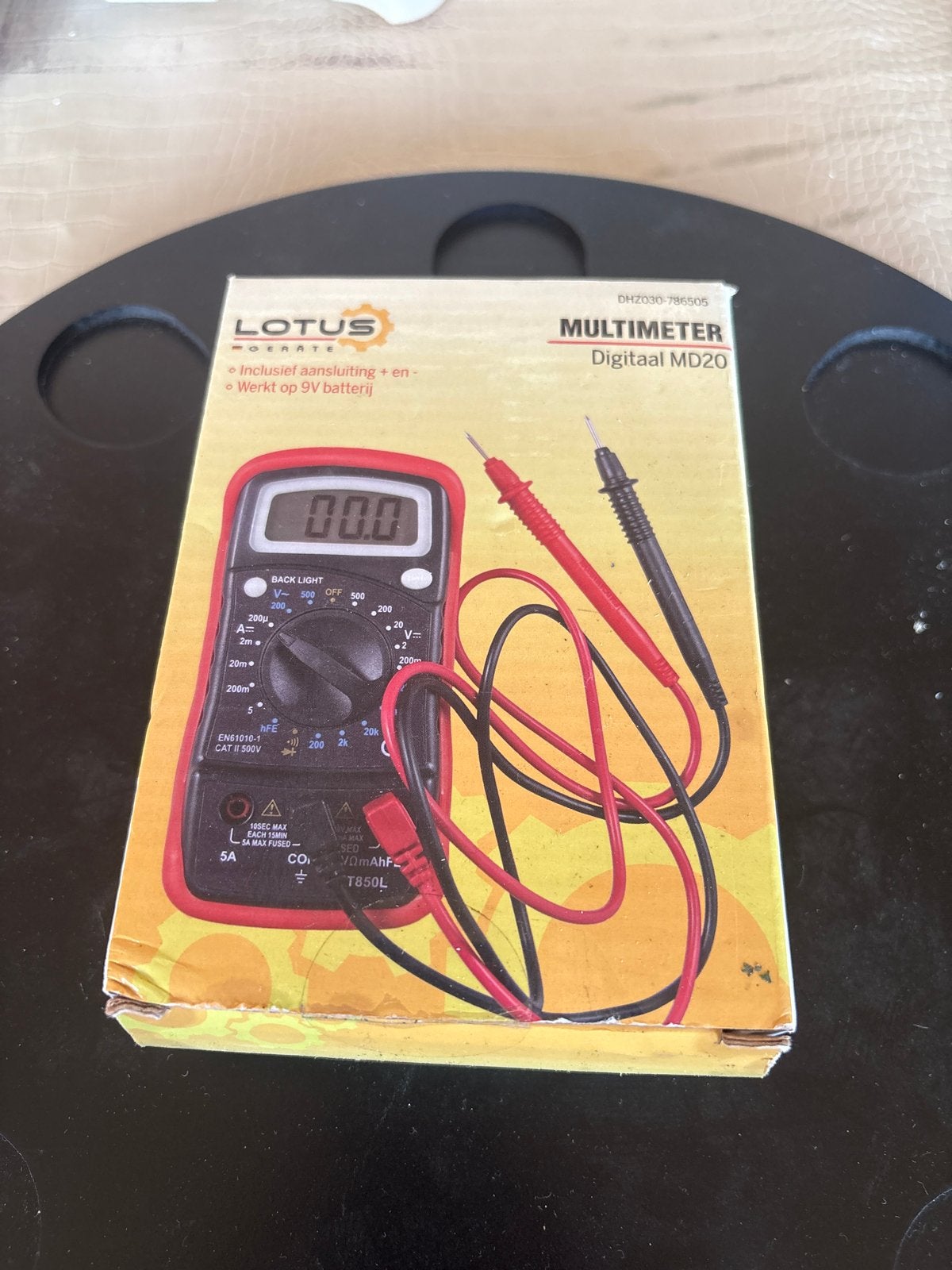 Lotus Multimeter Digitaal MD20 - Nieuw in doos, Doe-het-zelf en Verbouw, Meetapparatuur, Ophalen of Verzenden, Nieuw, Multimeter
