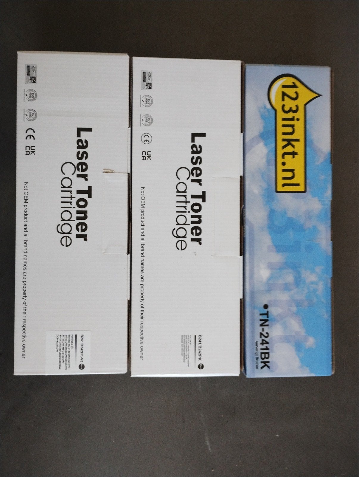 3x Laser Toner Cartridge - Compatibel met Brother TN-241BK, Computers en Software, Ophalen, Nieuw, Toner, Compatibel met Brother / 123inkt.nl