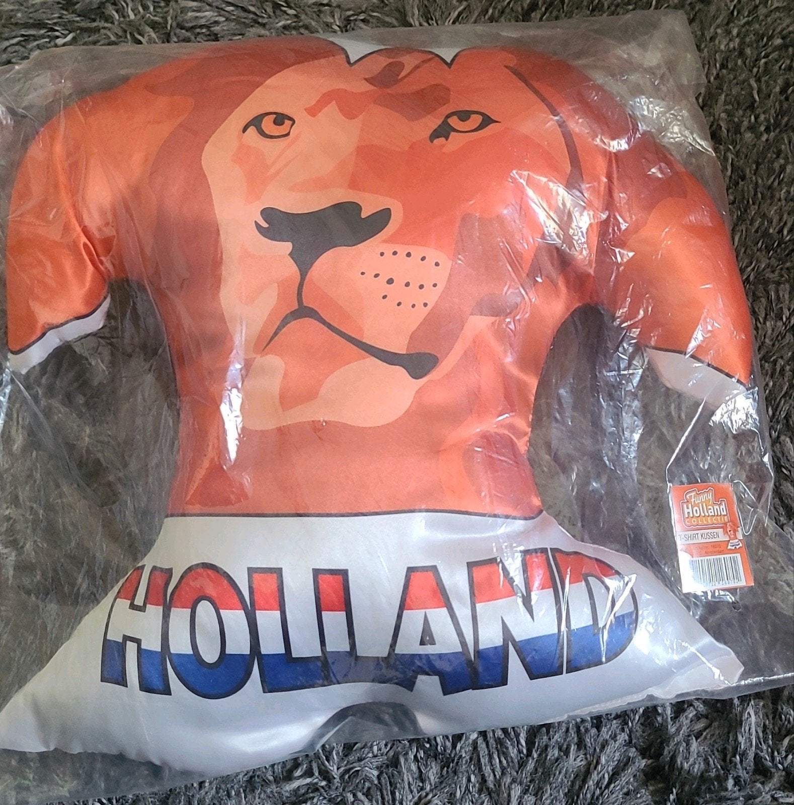 Oranje t-shirt kussen nederlands elftal WK Worldcup, Ophalen of Verzenden, Zo goed als nieuw, Overige binnenlandse clubs, Shirt