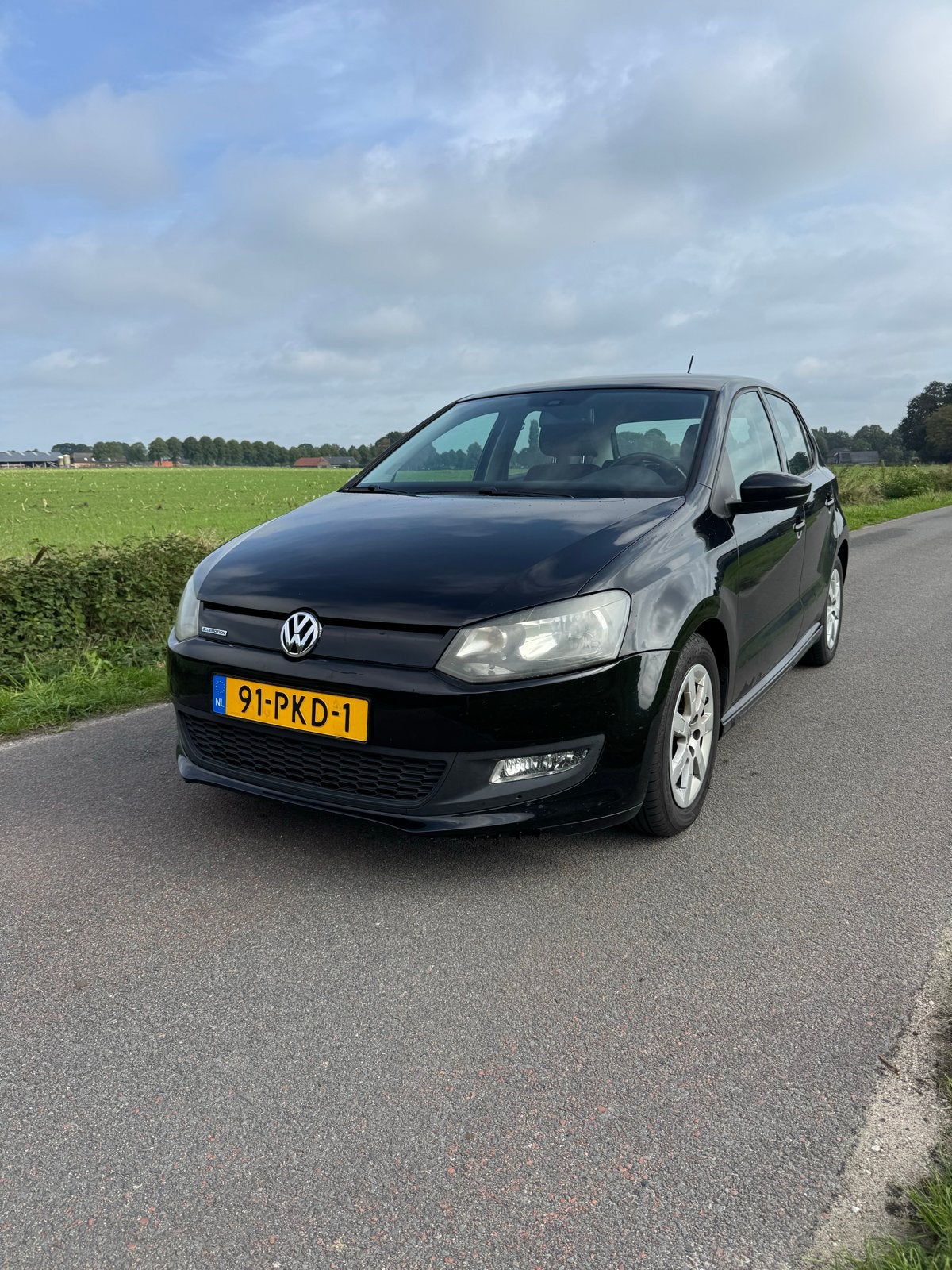 Volkswagen Polo 1.2 TDI 55KW BM 2011 Zwart, Voorwielaandrijving, 74 pk, 1199 cc, 96 €/maand