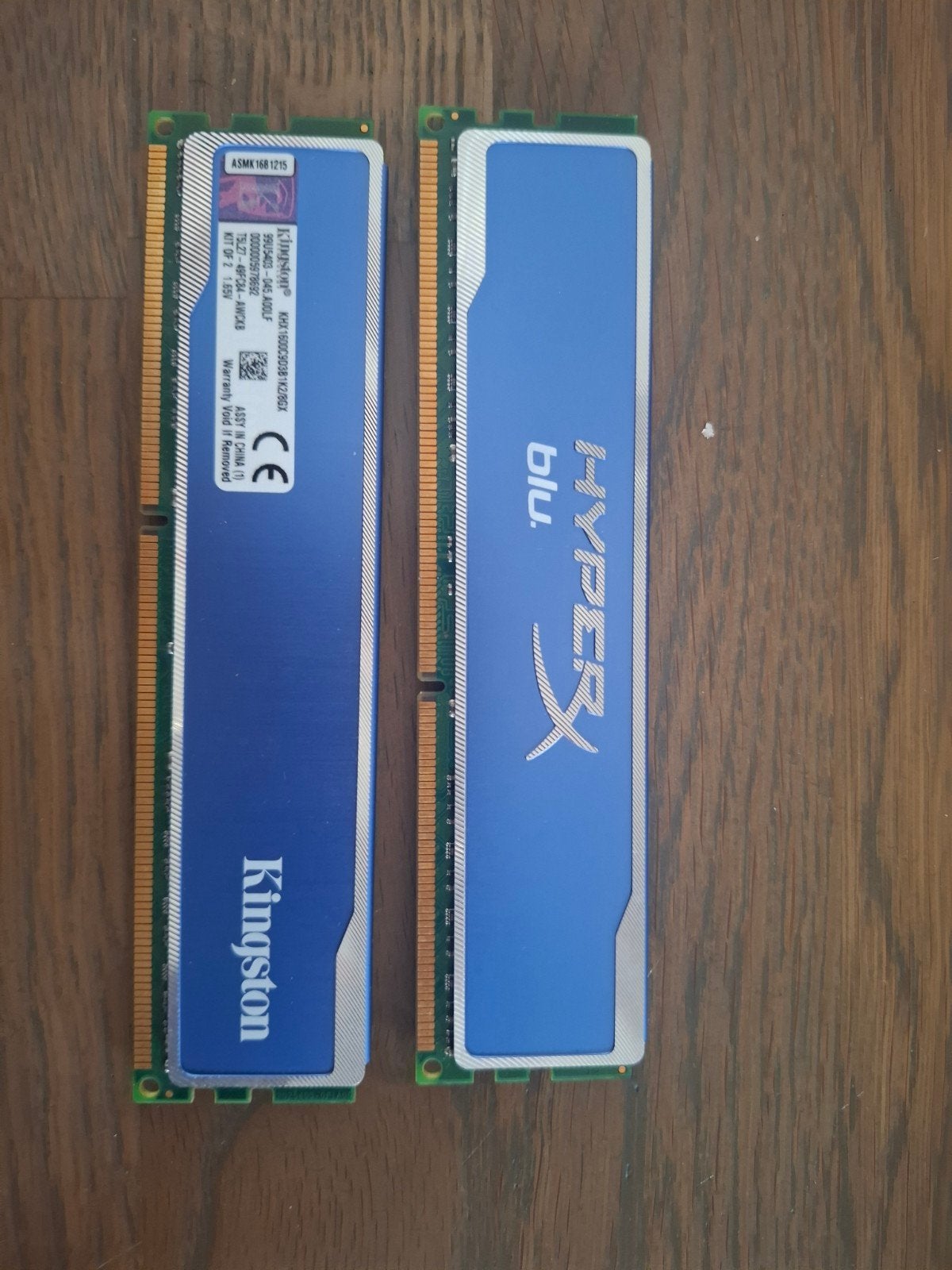 Kingston HyperX Blu DDR3 RAM - 2x 4GB (8GB totaal), Computers en Software, Gebruikt, Server, 8 GB, DDR3