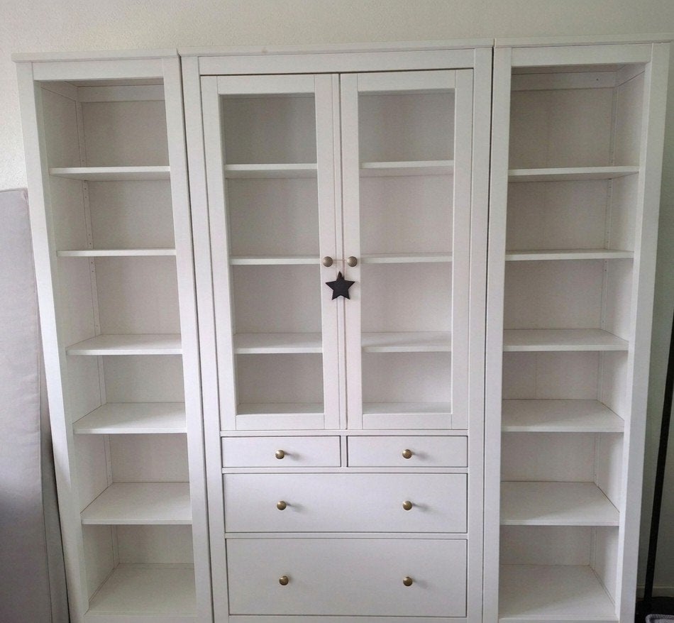 IKEA Hemnes boekenkast/vitrinekast combinatie, Huis en Inrichting, Ophalen