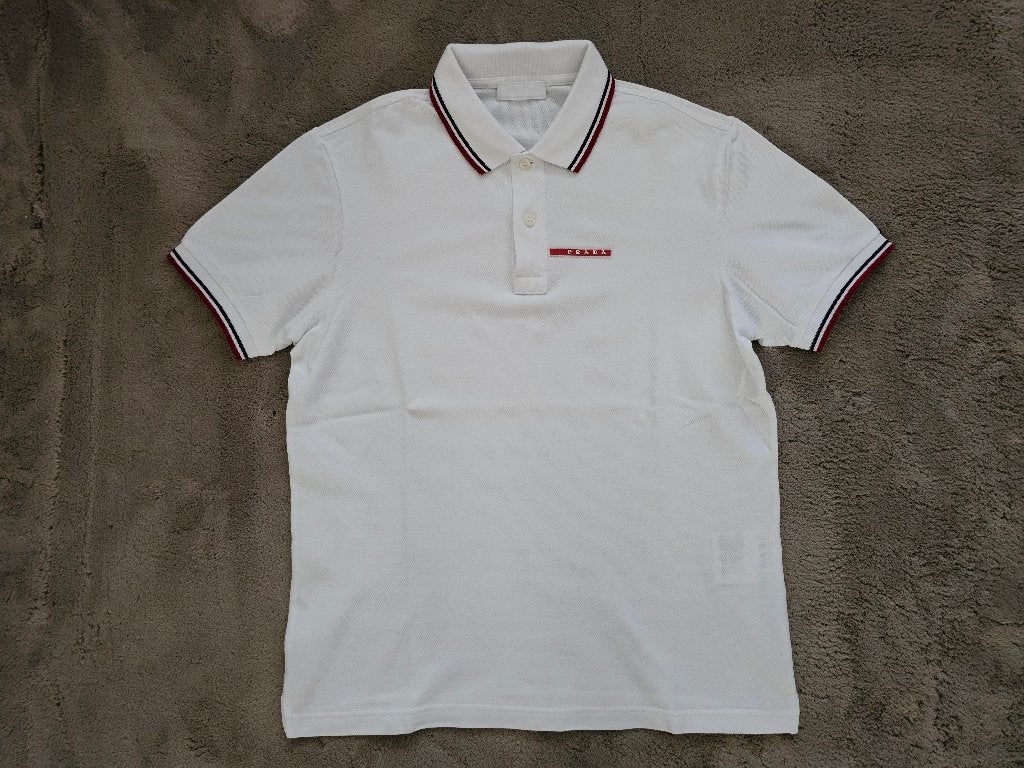 Prada zomerpolo wit maat M, Wit, Zo goed als nieuw, Prada, Verzenden