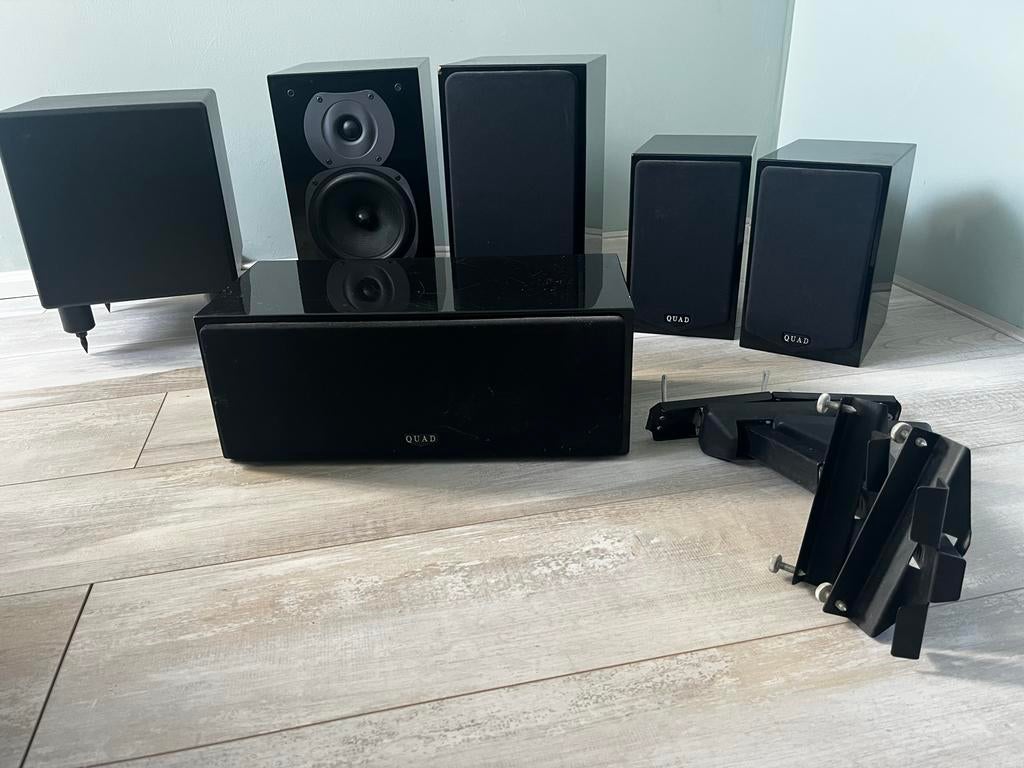 Quad Luidsprekers & Quake Subwoofer Surround Sound, Gebruikt, 70 watt of meer, 5.1-systeem, Overige spelers