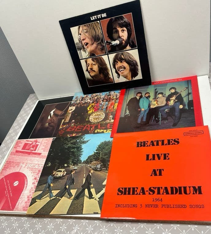 The Beatles Vinyl Collectie: Let It Be, Abbey Road, Live, LP, Gebruikt, Pop, Originele persing