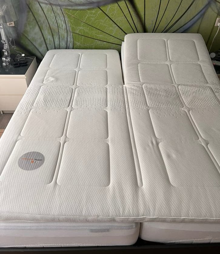 Split topper 180x210, Huis en Inrichting, 210 cm, Tweepersoons, Ophalen of Verzenden, Zo goed als nieuw