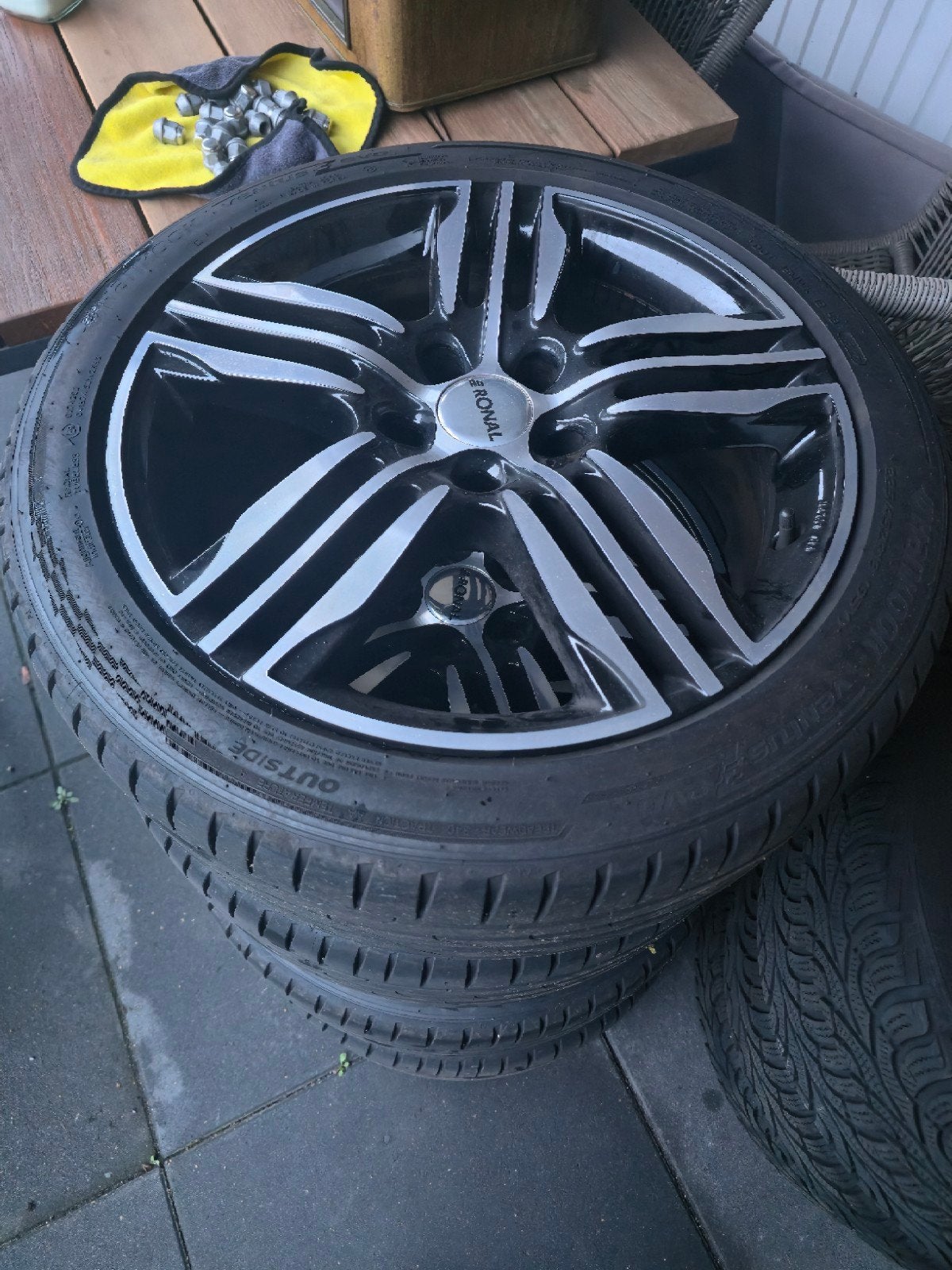 Ronal R57 18 inch velgen + Hankook Ventus S1 Evo4 | 5x114,3, Ophalen, 18 inch, Gebruikt, Banden en Velgen