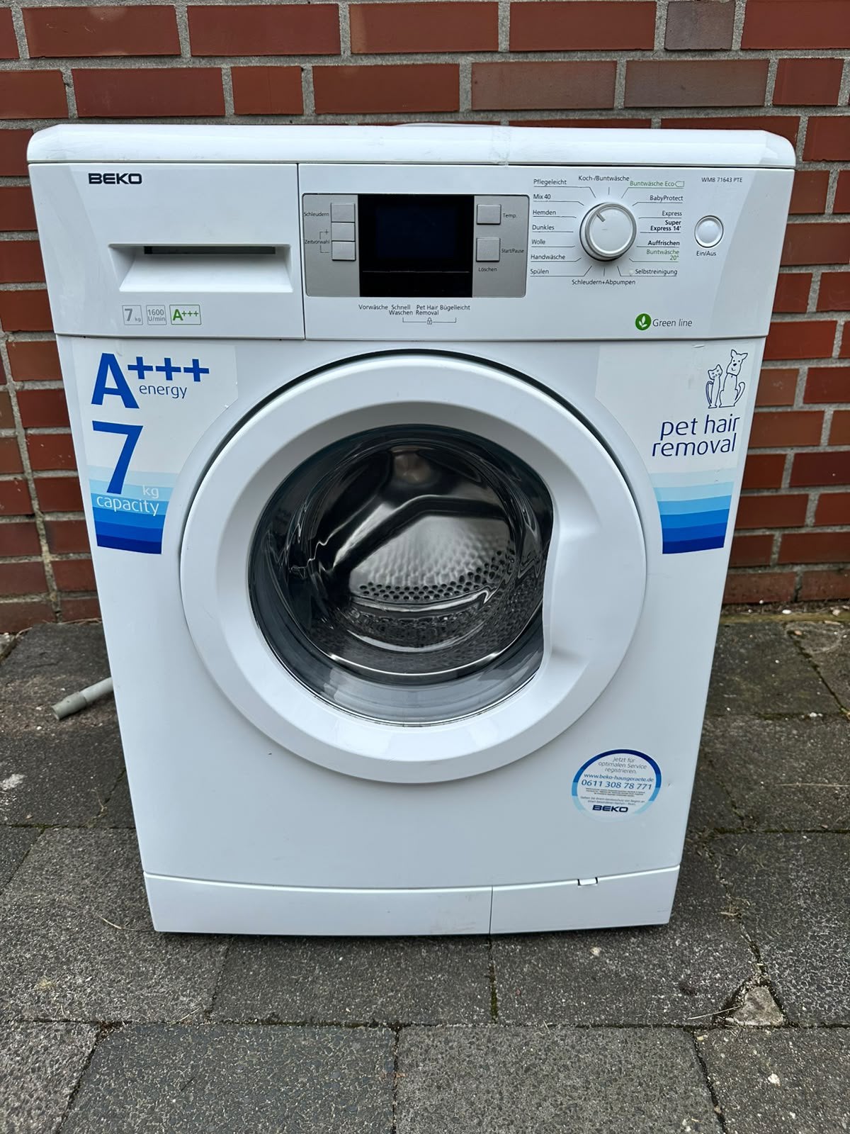 Wasmachine BEKO super bezorgen en aansluiting mogelijk, Witgoed en Apparatuur, Ophalen of Verzenden, Zo goed als nieuw, 85 tot 90 cm
