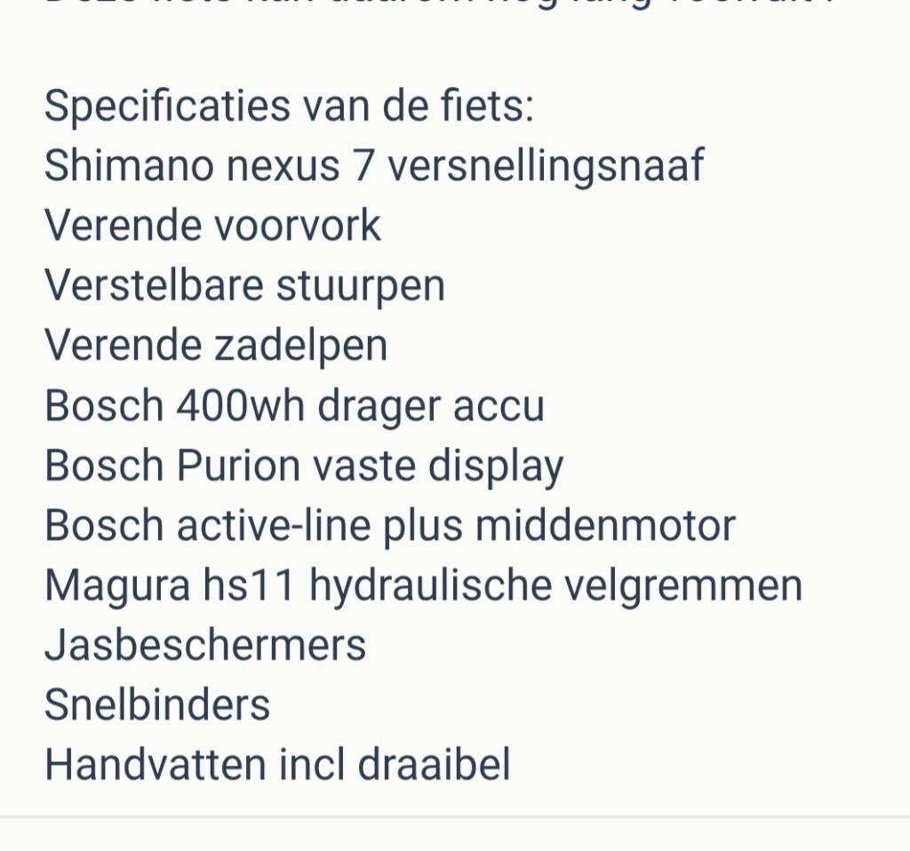 Gazelle paris c7 Electrice fiets, Fietsen en Brommers, 51 tot 55 cm, Ophalen, Zo goed als nieuw, Gazelle