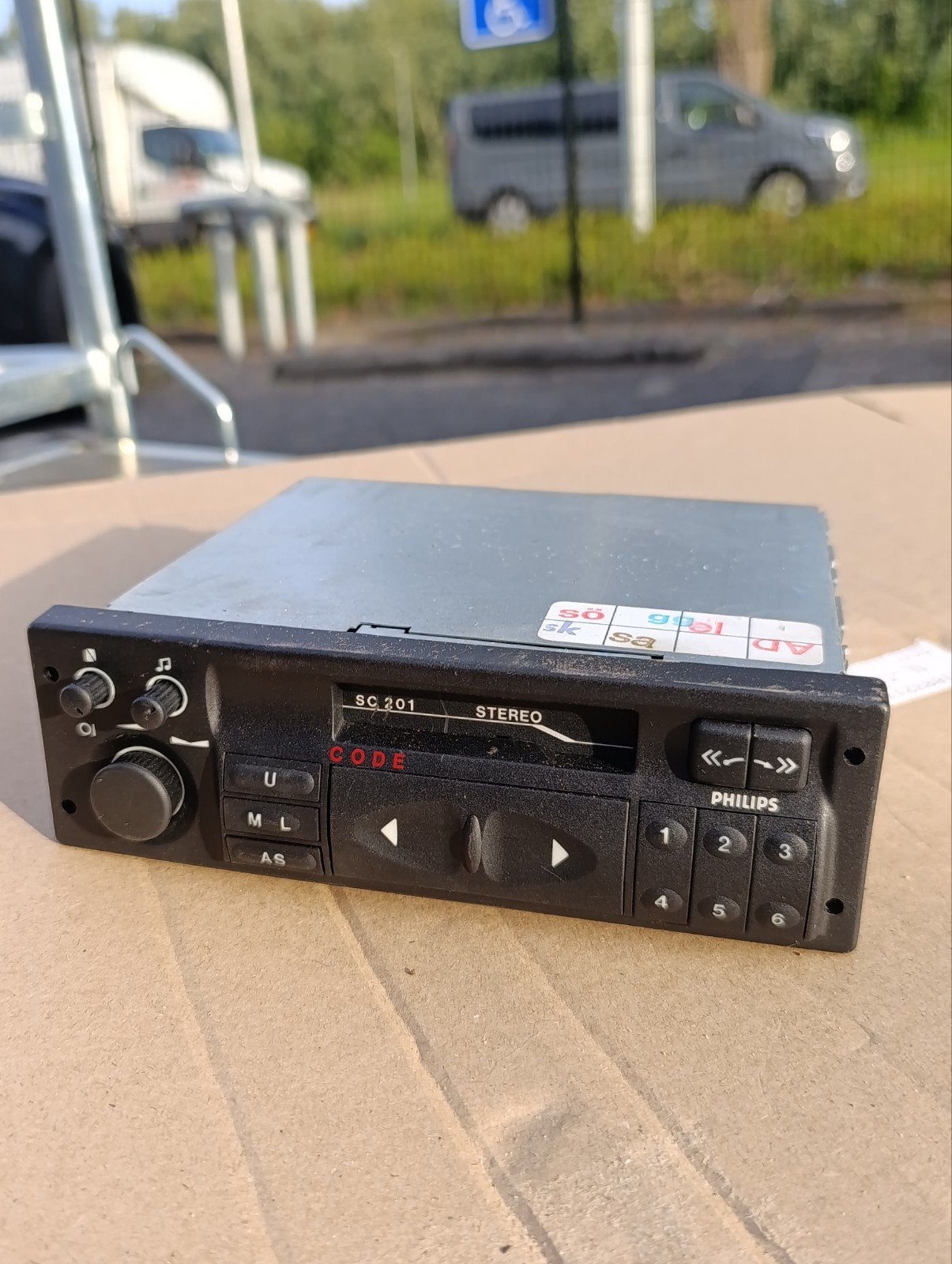 Philips SC 201 Autoradio - Origineel en functioneel, Auto diversen, Autoradio's, Ophalen of Verzenden, Gebruikt