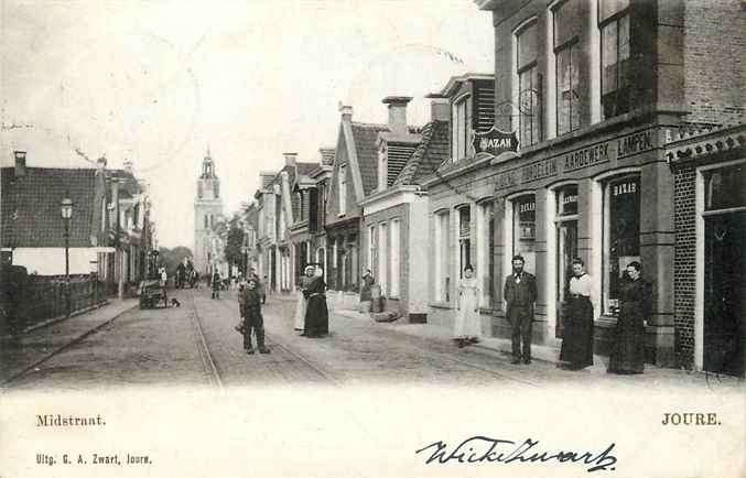 301-292-037 Joure Midstraat, Verzenden, Voor 1920, Friesland