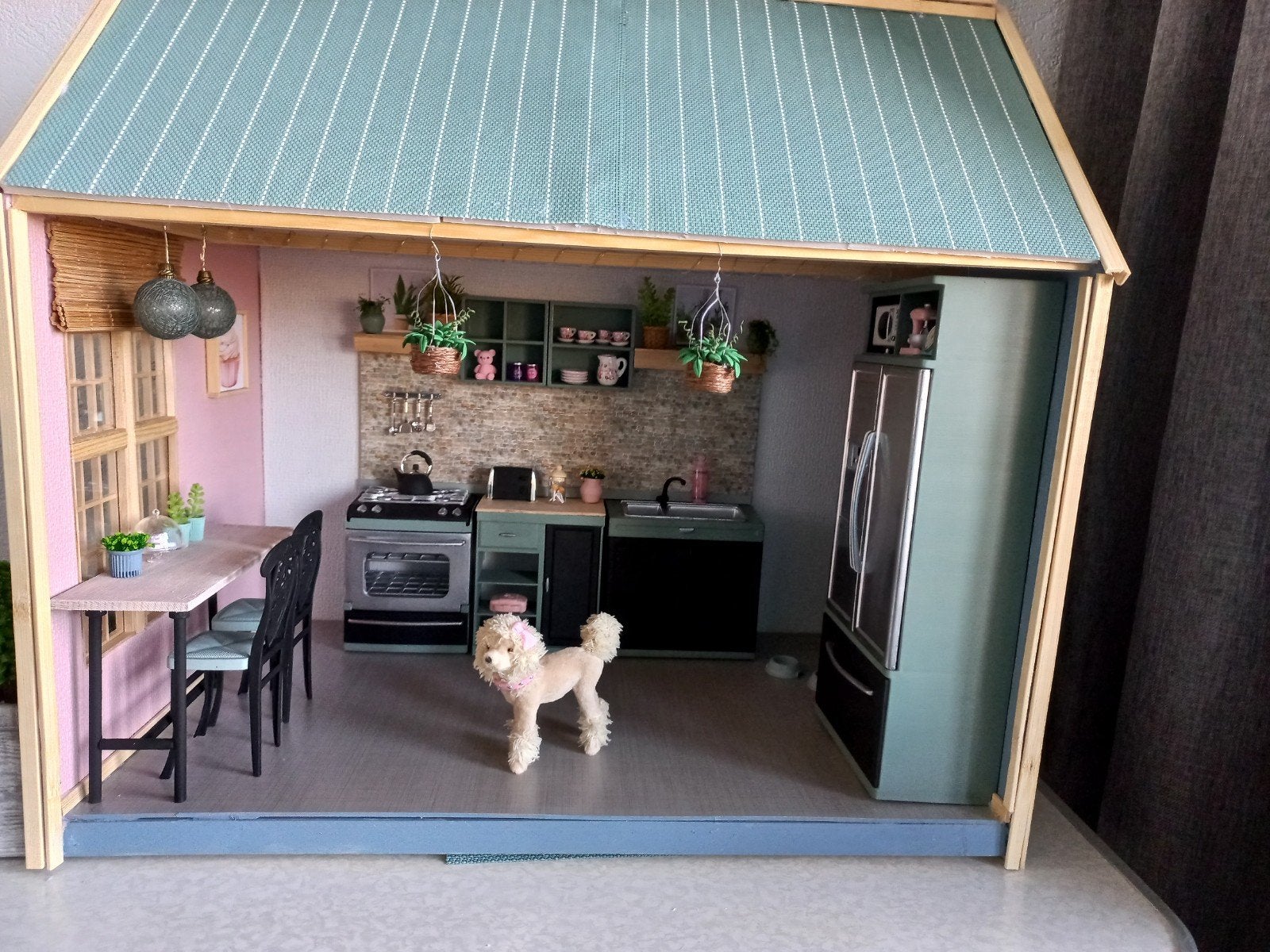 Keuken kijkkast voor Barbie met verlichting, Ophalen, Poppenhuis