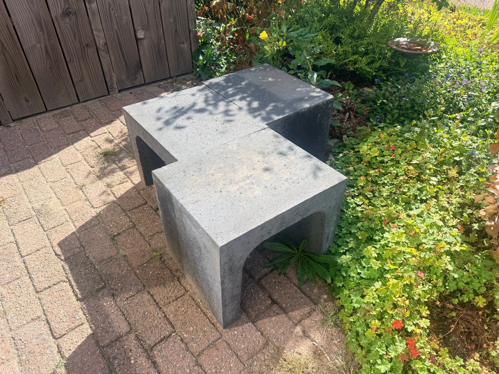 Antraciete betonblokken voor tuin of terras, Ophalen, Overige materialen, Gebruikt, Overige typen