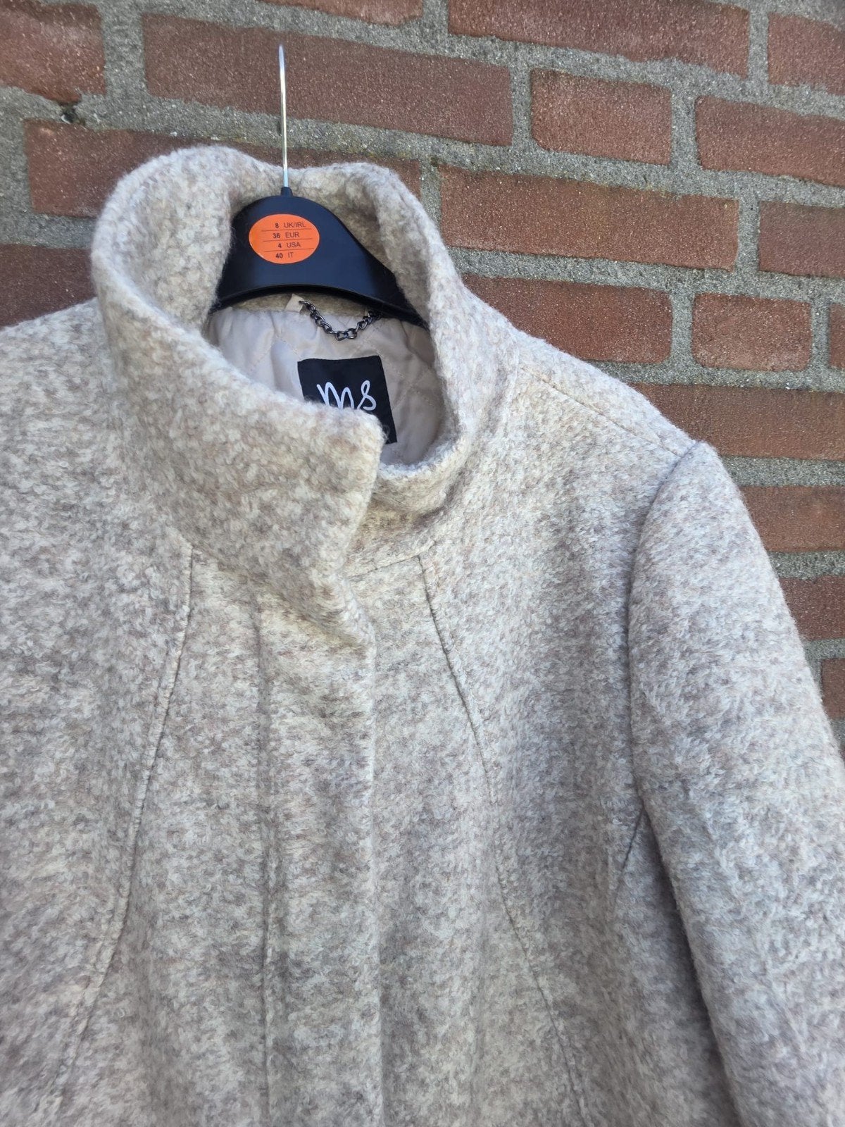 Stijlvolle beige jas van MS Mode, maat 48, Kleding | Dames, Jassen | Winter, Beige, Maat 46/48 (XL) of groter, Ophalen of Verzenden