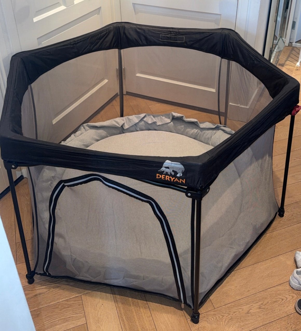 Deryan Peuterbox met Moje Boxkleed - Zo goed als nieuw, Ophalen, Zo goed als nieuw, Overige vormen, Boxkleed