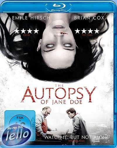 Blu-ray: The Autopsy of Jane Doe (2016 Brian Cox) DE nietNLO, Ophalen of Verzenden, Nieuw in verpakking, Horror