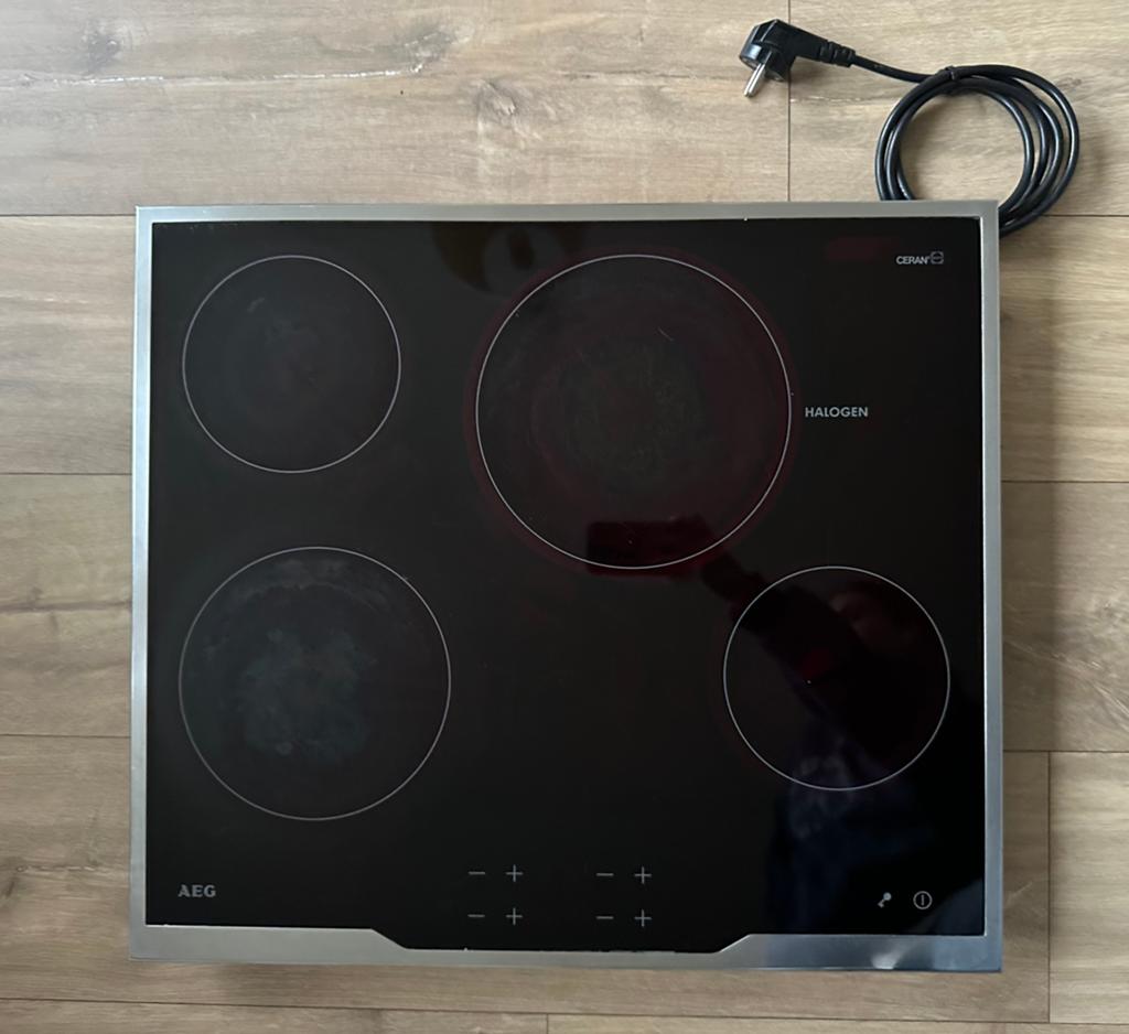 AEG Inbouw inductie - keramische (halogeen) kookplaat, Witgoed en Apparatuur, Kookplaten, Inbouw, Inductie, 4 kookzones, Ophalen of Verzenden