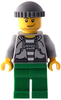 LEGO City cty0288 Police - Jail Prisoner 60675 Hoodie over P, Lego, Ophalen of Verzenden, Minifiguur, City
