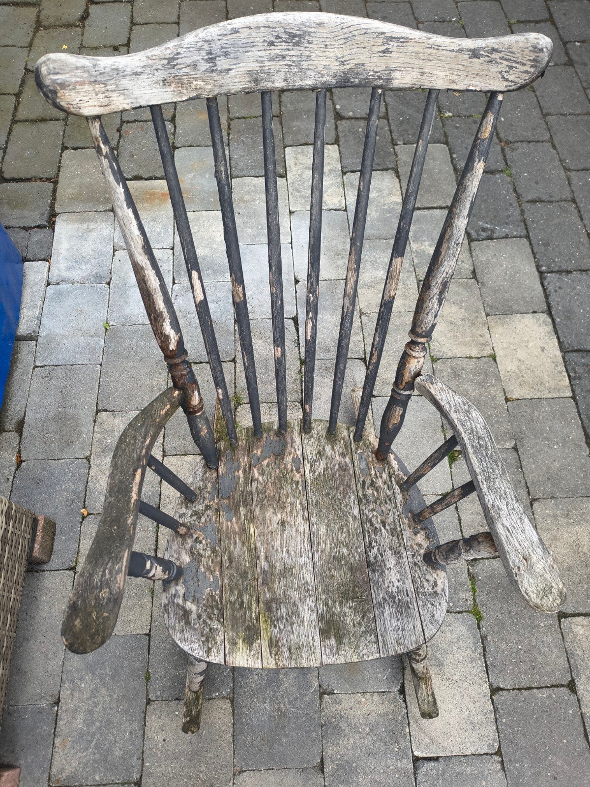 Schommelstoel, GRATIS,  oude  houten Windsor-stijl, Ophalen, Gebruikt, Hout