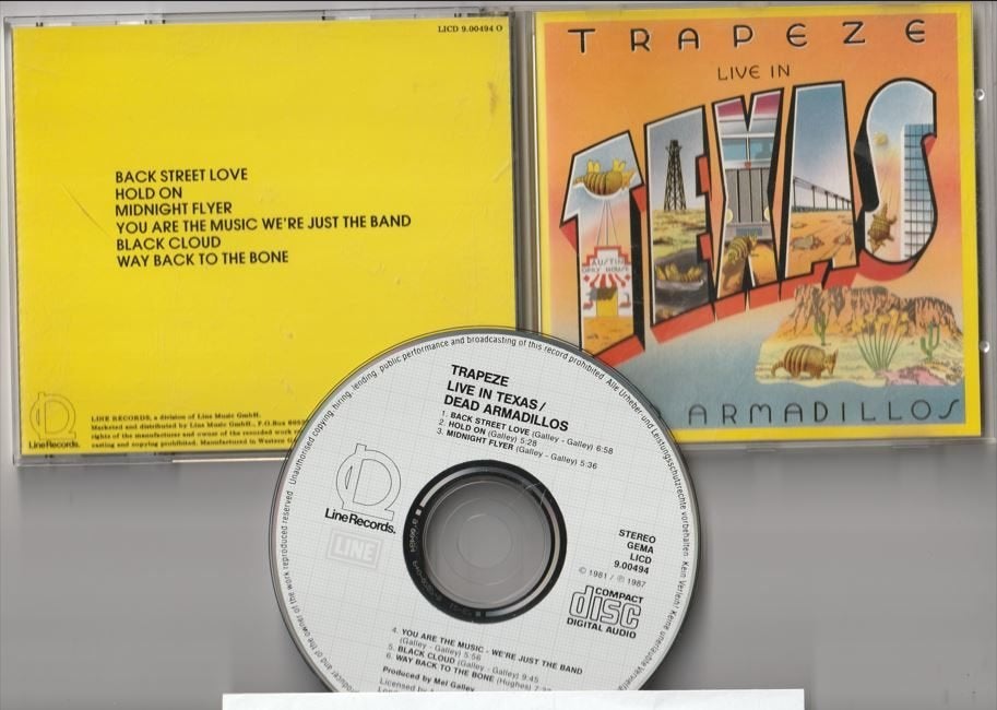 Trapeze - Live In Texas - Dead Armadillos, Cd's en Dvd's, Ophalen of Verzenden, Gebruikt, Rock