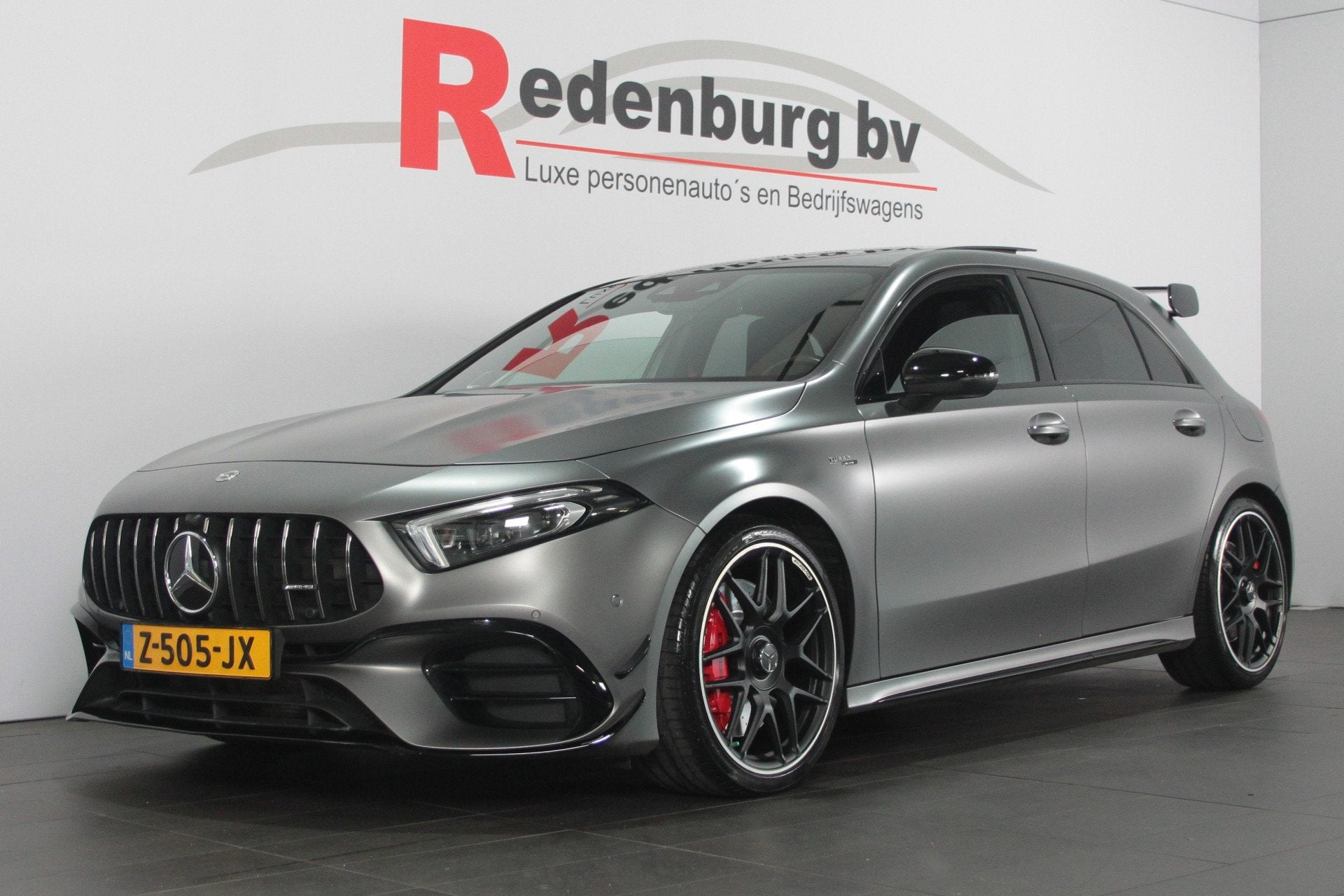 Mercedes-Benz A-Klasse AMG 45 S 4MATIC+ - Pano - Aerodynamic, Auto's, Automaat, Dealer onderhouden, 4 cilinders, Leder en Stof
