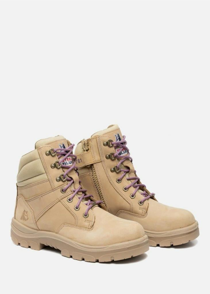 S3 werkschoenen dames, steel blue southern cross sand 38, Ophalen of Verzenden, Zo goed als nieuw, Schoenen