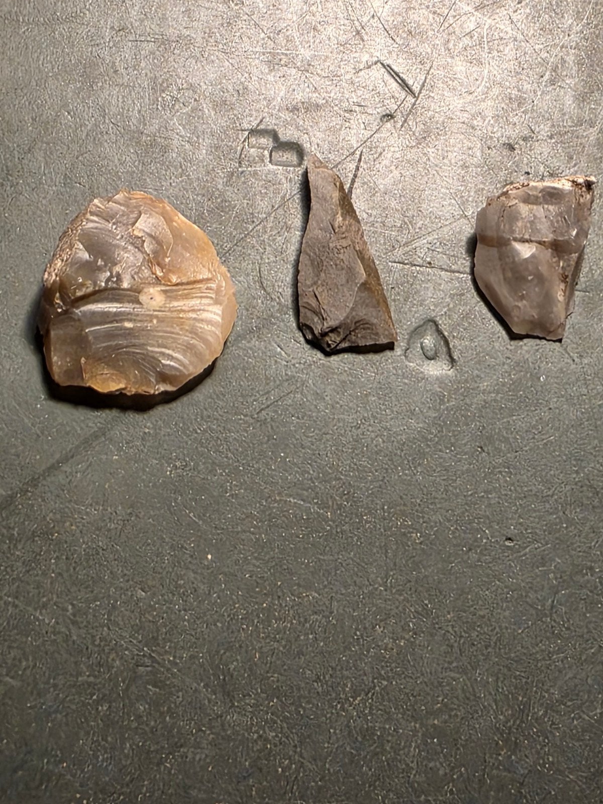 Set van 3 vuurstenen werktuigen/artefacten, Ophalen of Verzenden, Overige typen