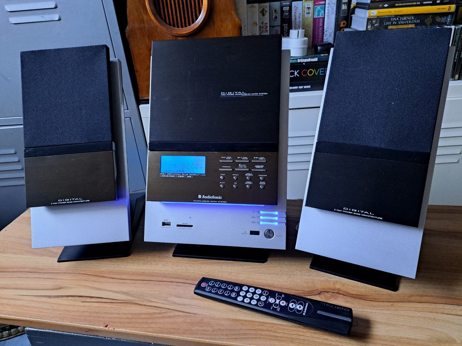 AudioSonic Muzieksysteem Microset Radio Versterker CD USB SD, Overige merken, Cd-speler, Ophalen of Verzenden, Zo goed als nieuw