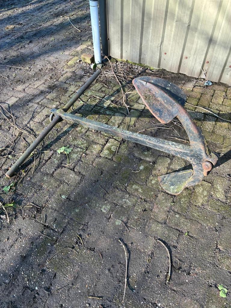 Antiek scheepsanker, Ophalen, Gebruikt
