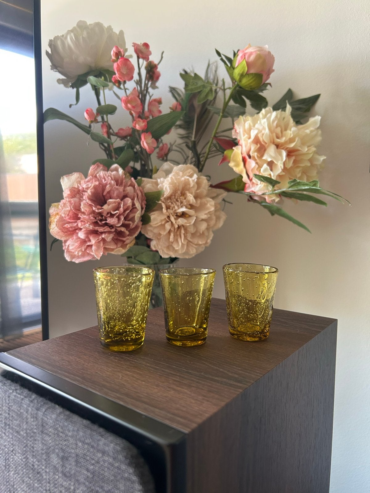 Mooie handgeblazen Biot shot glaasjes, Ophalen of Verzenden
