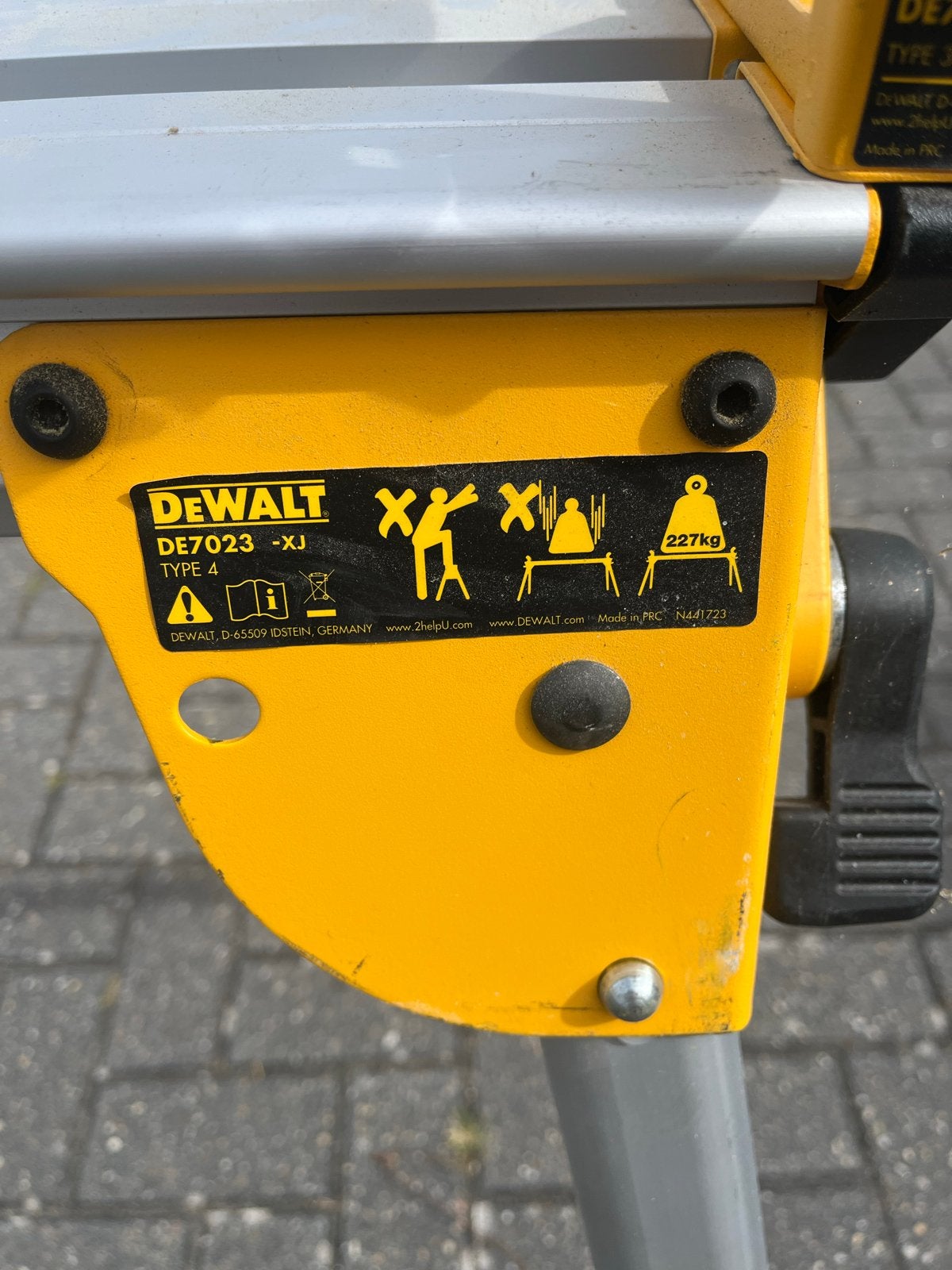 DeWalt DE7023-XJ Zaagstandaard Werkbank Inklapbaar, Doe-het-zelf en Verbouw, Werkbanken, Ophalen of Verzenden, Zo goed als nieuw