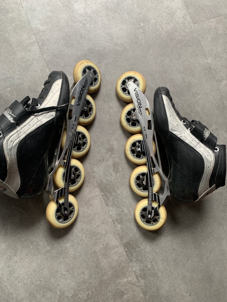 Skeeler maat 45, Ophalen, Gebruikt, Inline skates 5 wielen, Heren