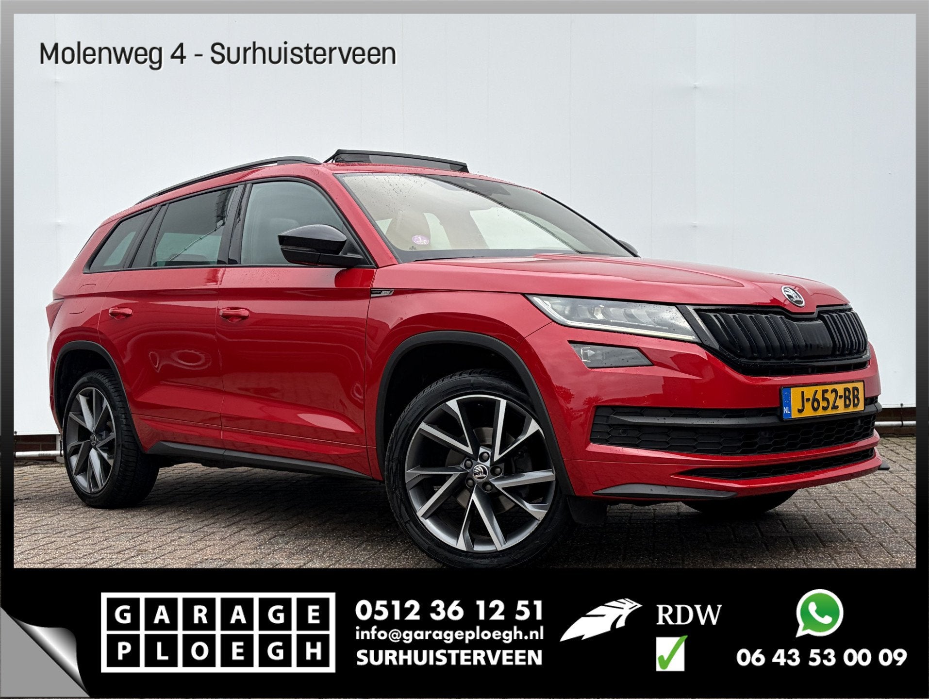 Skoda Kodiaq 1.5 TSI Sportline Carplay Stoelverw. Trekhaak A, Euro 6, 4 cilinders, 150 pk, 1481 kg